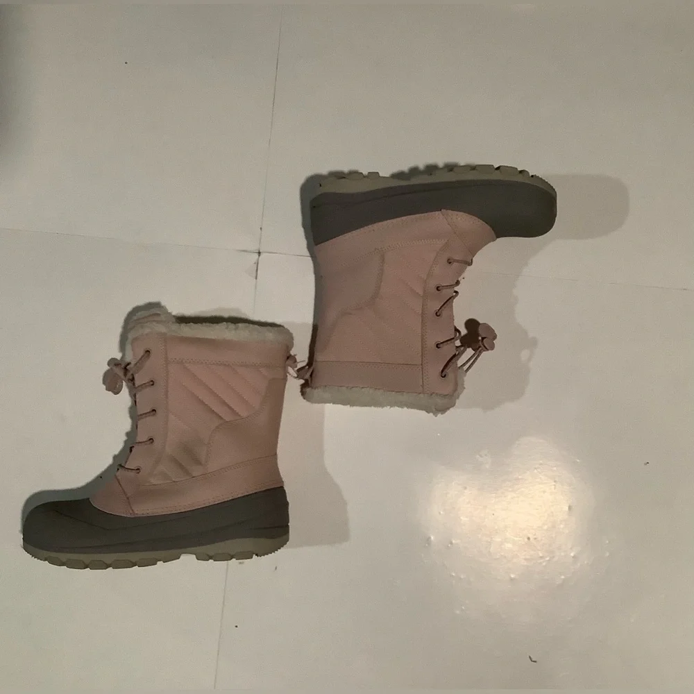 All in Motion Pink and Gray Kids Boots
